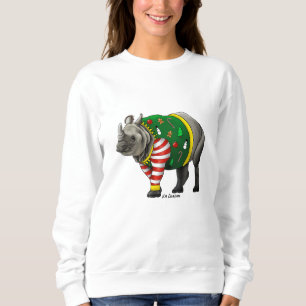 Holiday Indian rhino Sweatshirt