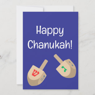 Holiday invitation card for Chanukah