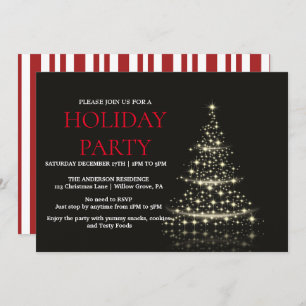 Holiday Invitation with Christmas Ornaments
