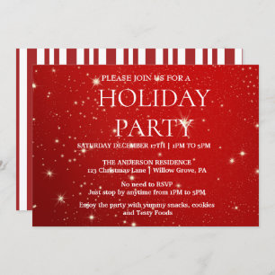 Holiday Invitation with Christmas Ornaments