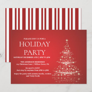 Holiday Invitation with Christmas Ornaments