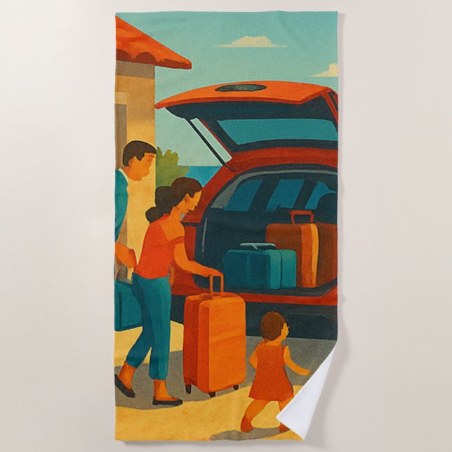 holiday is beach towel (Front)