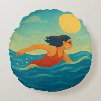 Holiday is round cushion