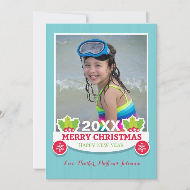 Holiday Joy Photo Card (Front)