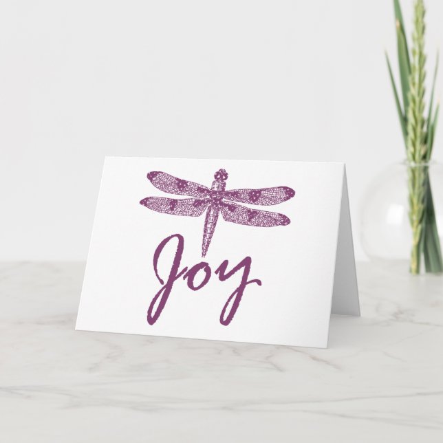Holiday Joy Purple Dragonfly (Front)