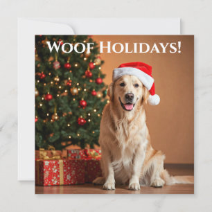 Holiday Joy with a Furry Friend Card