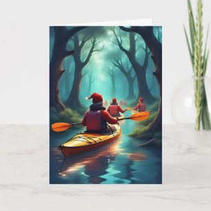Holiday Kayak Crew – Christmas Adventure Card