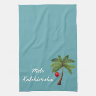 Holiday Kitchen Towel-Mele Kalikimaka Tea Towel