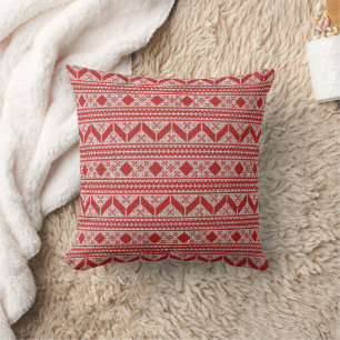 Holiday Knit Sweater Look Cushion