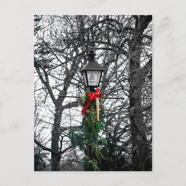 Holiday Lamp Post Postcard (Front)