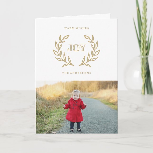 Holiday Laurels Collection Card (Front)