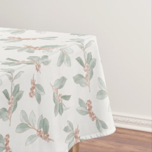 Holiday Leaves and Berries design Tablecloth