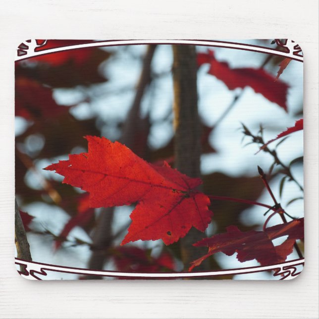 Holiday Leaves Mouse Pad (Front)