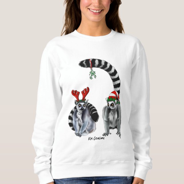 Holiday lemurs sweatshirt (Front)