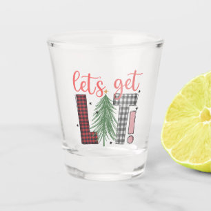 Holiday Let’s Get Lit Fun Silly Shot Glass