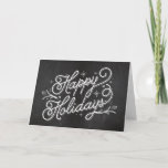 Holiday Lettering Greeting Card - Happy Holidays<br><div class="desc">Celebrate the season with this modern and stylish holiday card from Berry Berry Sweet.</div>