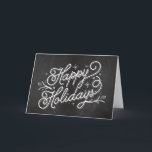 Holiday Lettering Greeting Card - Happy Holidays<br><div class="desc">Celebrate the season with this modern and stylish holiday card from Berry Berry Sweet.</div>