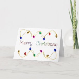 Holiday Light Border Card