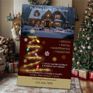 Holiday Light Installation Business Flyer