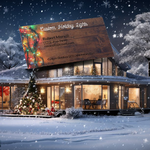 Holiday Lights and Decoration Installation Business Card