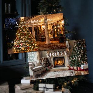 Holiday Lights and Decoration Installation Business Card