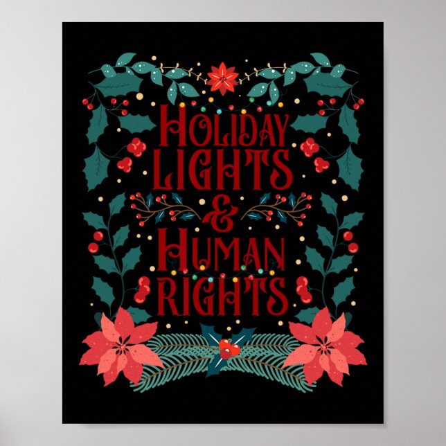 Holiday Lights And Human Rights  Poster (Front)