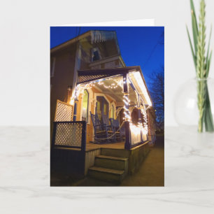 Holiday Lights and Rockers - Martha's Vineyard Card