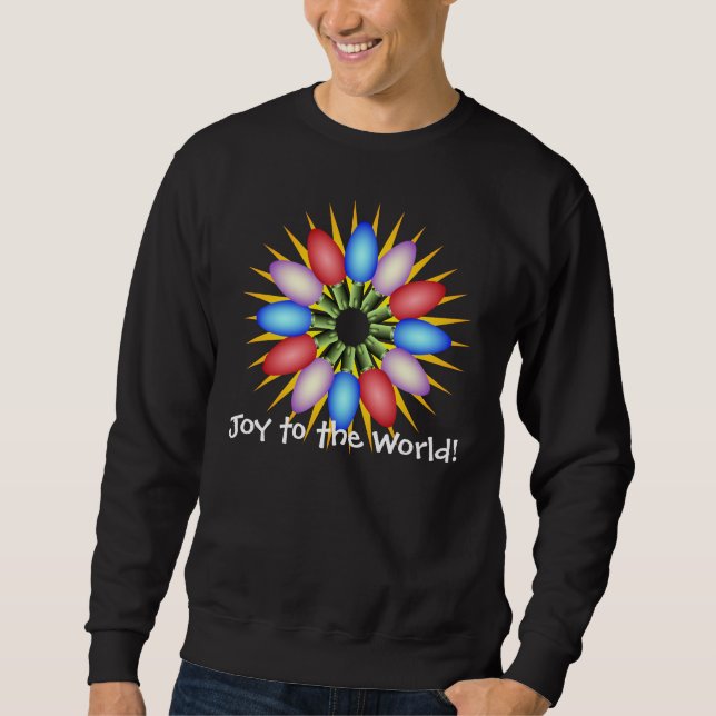 Holiday Lights Multicolored Circle Sweatshirt (Front)