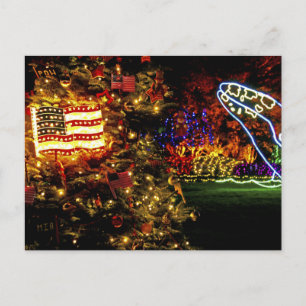 Holiday Lights - Shore Acres State Park, Oregon Postcard