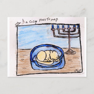 holiday little things 1. a cosy place to nap postcard