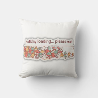 Holiday Loading Christmas Progress Bar Decorative  Cushion