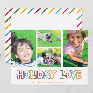 Holiday Love Merry & Bright Photo Postcard