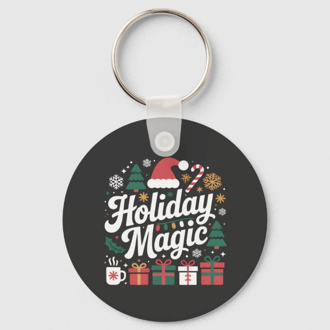 Holiday Magic Key Ring (Front)
