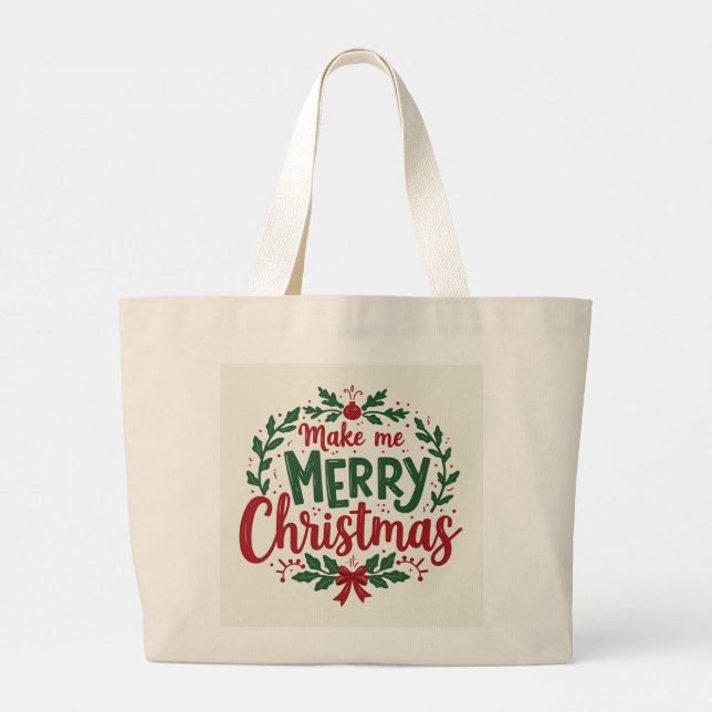 Holiday Magic: Your Perfect Christmas Tote Bag (Back)