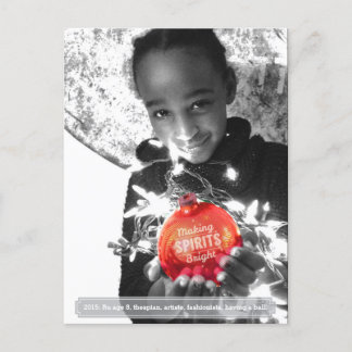Holiday Making Spirits Bright Photo Postcard