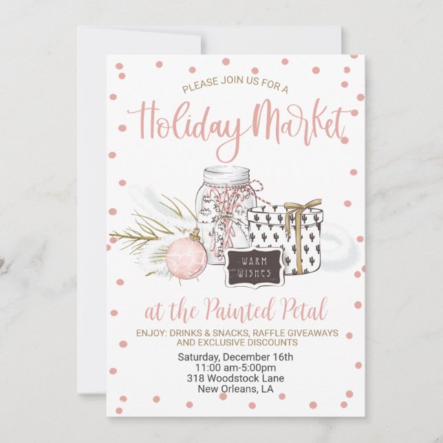 Holiday Market Invitation (Front)
