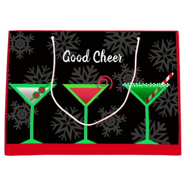 Holiday Martinis gift bag (Front)