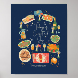 Holiday Meal Tidings Of Comfort & Joy Holiday Poster