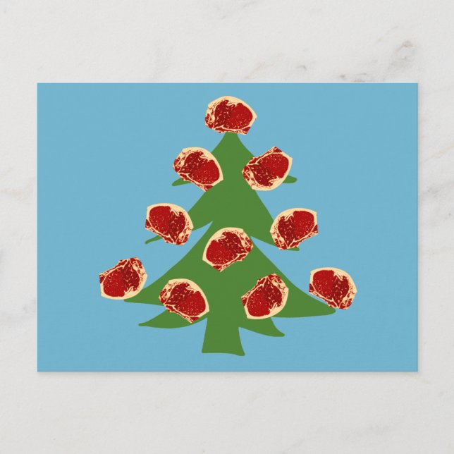 Holiday Meat Tree Postcard (Front)