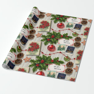 Holiday Memories Collage Wrapping Paper