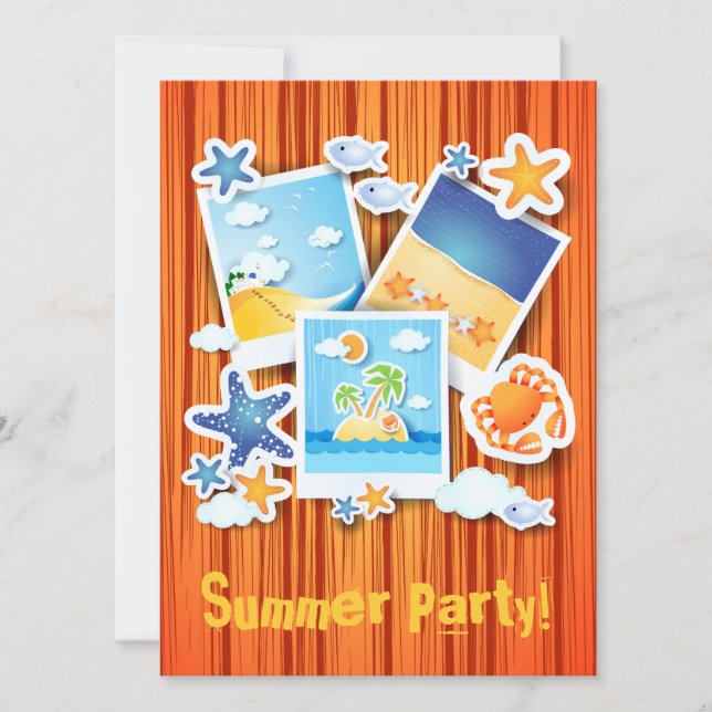 Holiday memories, invitation (Front)