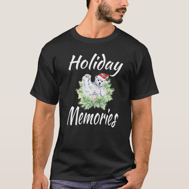 Holiday Memories Matching Family Group Polar Bear  T-Shirt (Front)