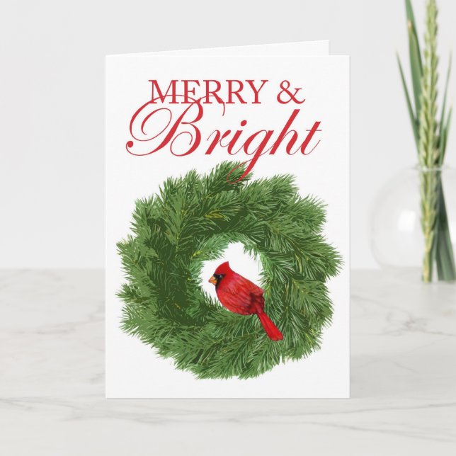 Holiday Merry & Bright Card (Front)