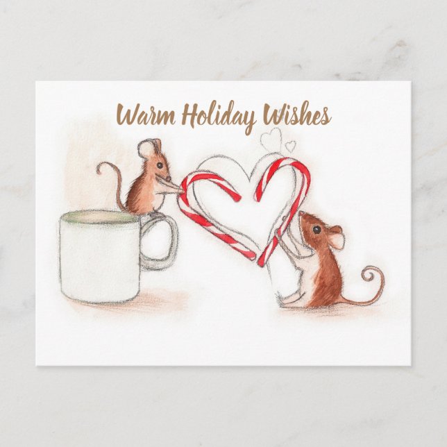 Holiday Mice Postcard (Front)