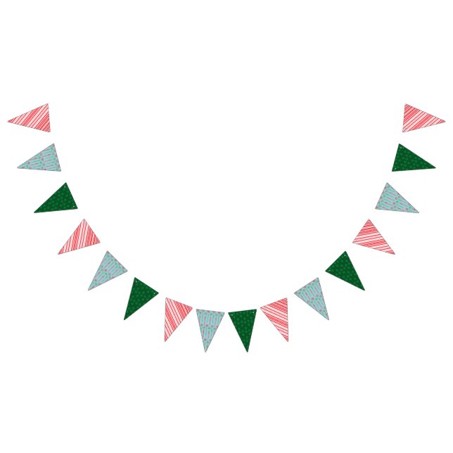 Holiday Mid Mod Triangle Bunting Banner (All)