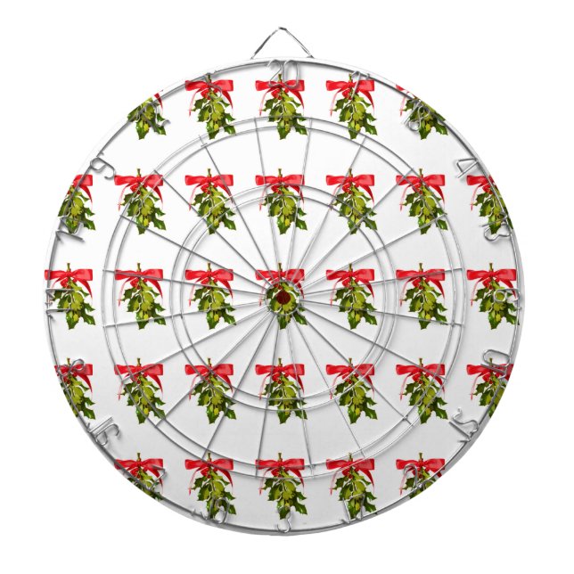 holiday mistletoe dartboard (Front)