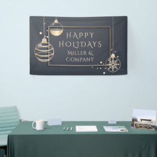 Holiday Modern Chic Corporate Christmas Banner