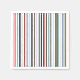 Holiday Modern Stripes Paper Napkin