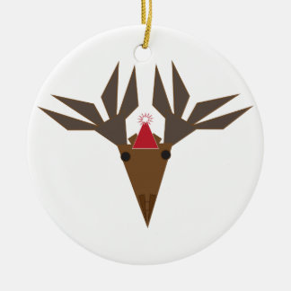 holiday moose ceramic tree decoration