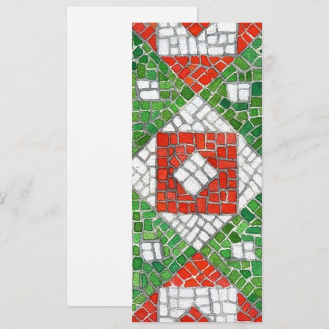 HOLIDAY MOSAIC 4x9.25 Flat Card / Vertical (Front/Back)